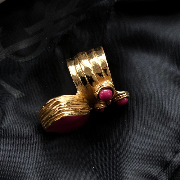 Yves Saint Laurent YSL Arty Oval chunky Ring with enamel - Picture 8 of 9